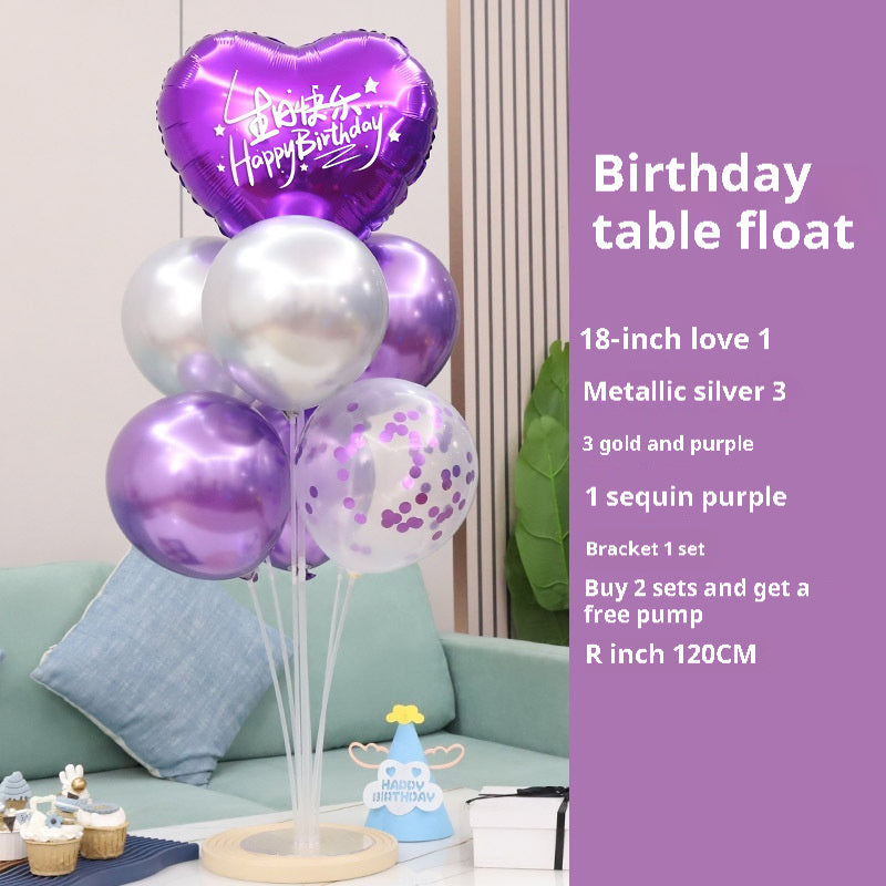 Online Red Light Table Floating Birthday Decoration Scene Layout Balloon