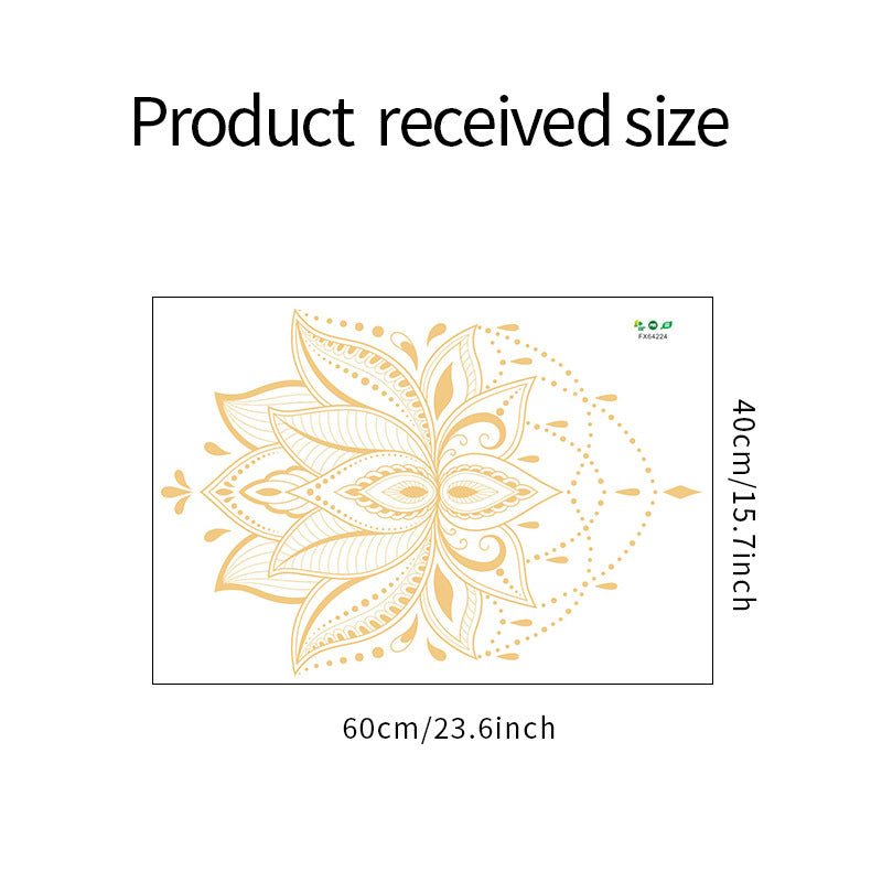 Simple Artistic Lotus Bedroom Living Room Beautifying Decorative Wall Stickers