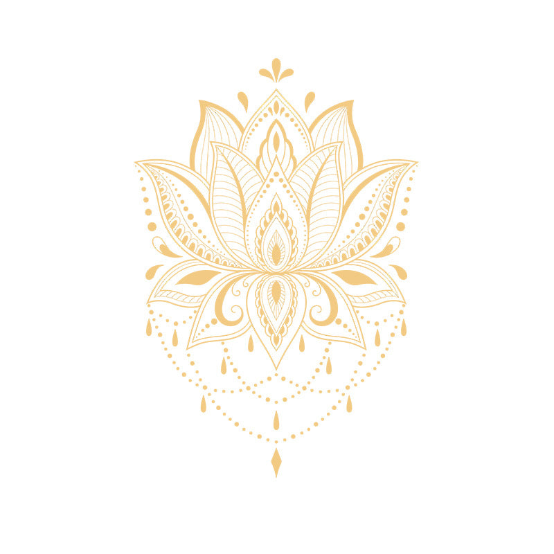 Simple Artistic Lotus Bedroom Living Room Beautifying Decorative Wall Stickers