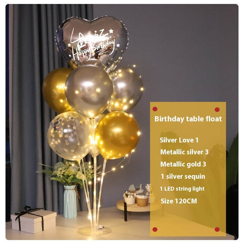 Online Red Light Table Floating Birthday Decoration Scene Layout Balloon