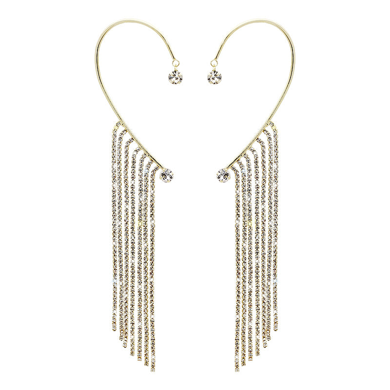 Long Chain Tassel Ear Hook Ear Clip