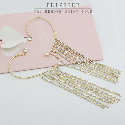 Long Chain Tassel Ear Hook Ear Clip