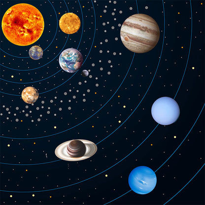 Luminous Solar System Themed Glowing Wall Sticker Home Decor for Children Room Bedroom <br>