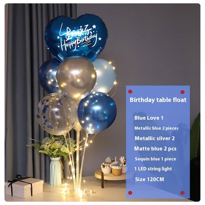 Online Red Light Table Floating Birthday Decoration Scene Layout Balloon