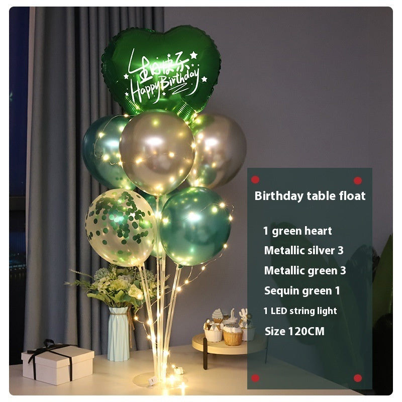 Online Red Light Table Floating Birthday Decoration Scene Layout Balloon