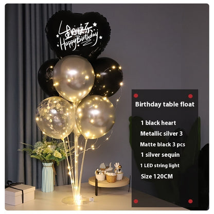 Online Red Light Table Floating Birthday Decoration Scene Layout Balloon