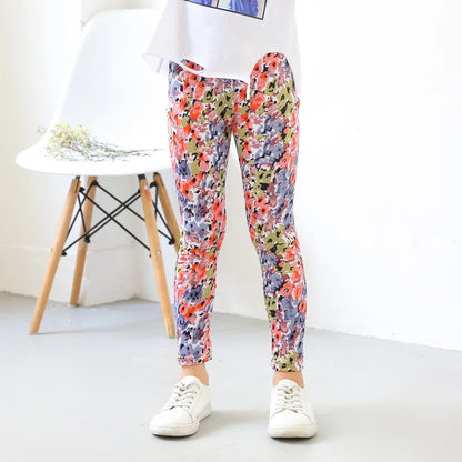 Girls' Printed Stretch Leggings