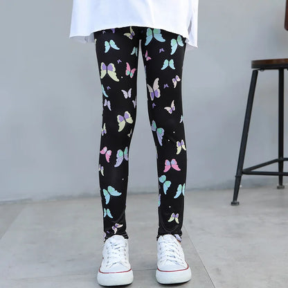 Girls' Printed Stretch Leggings