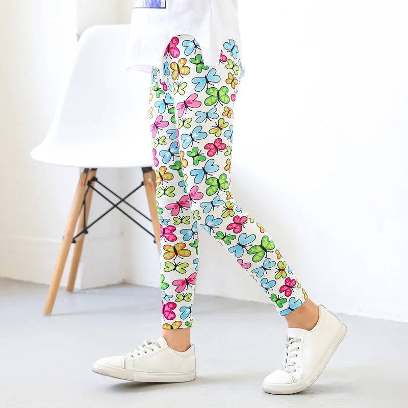 Girls' Printed Stretch Leggings