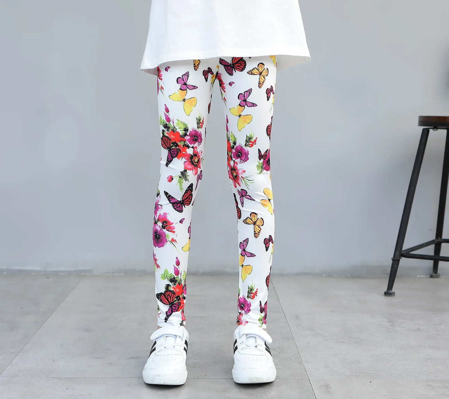 Girls' Printed Stretch Leggings