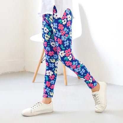 Girls' Printed Stretch Leggings