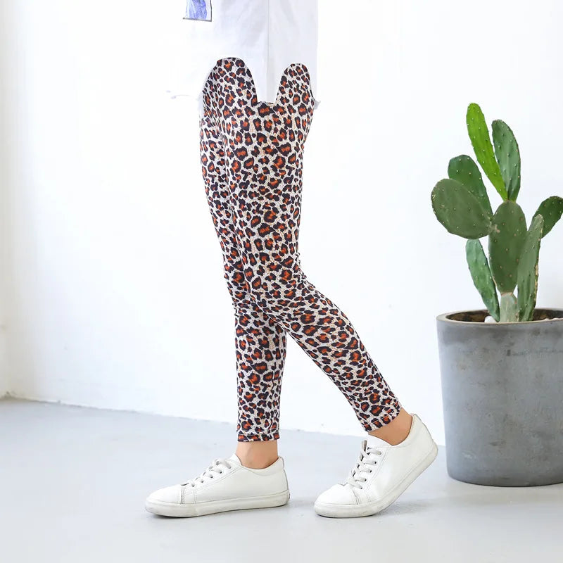 Girls' Printed Stretch Leggings