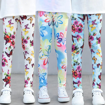 Girls' Printed Stretch Leggings