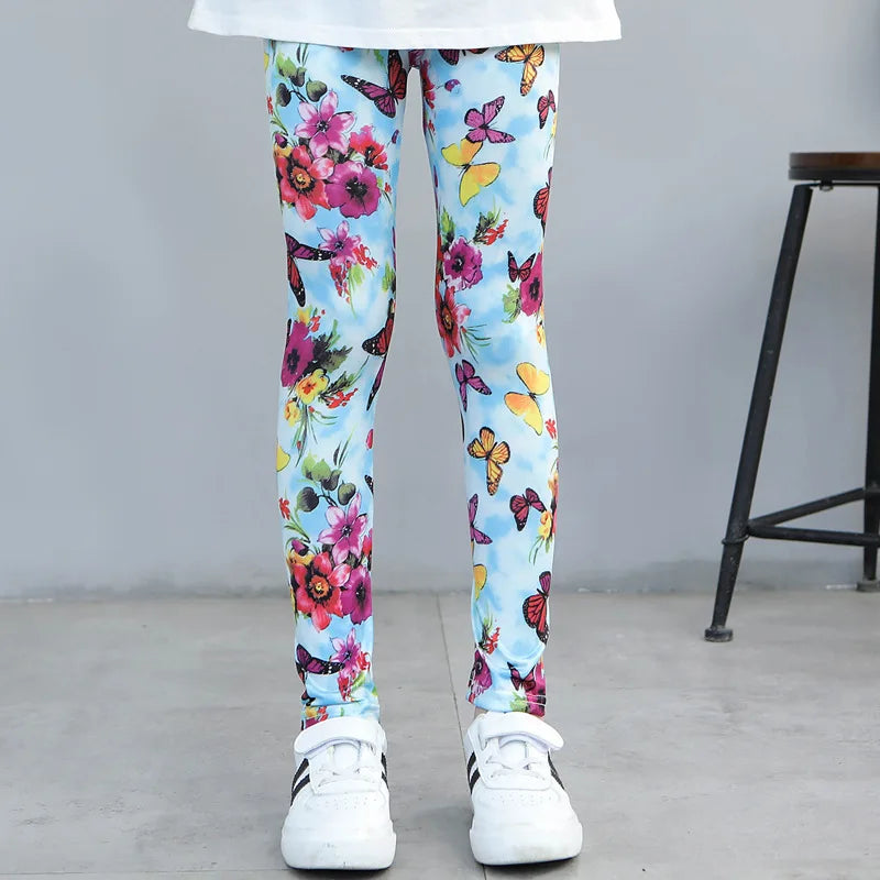 Girls' Printed Stretch Leggings