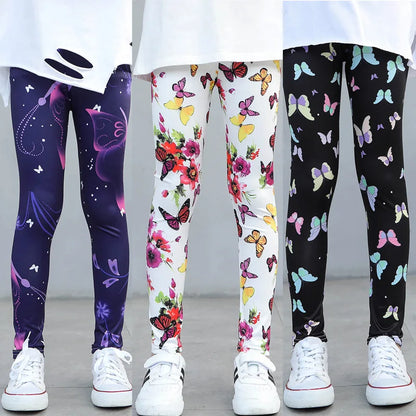 Girls' Printed Stretch Leggings