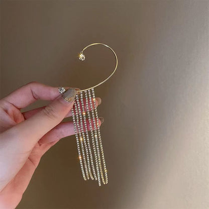 Long Chain Tassel Ear Hook Ear Clip