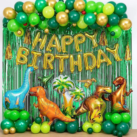 Birthday Party Decoration Supplies Balloon Curtain Dinosaur Theme