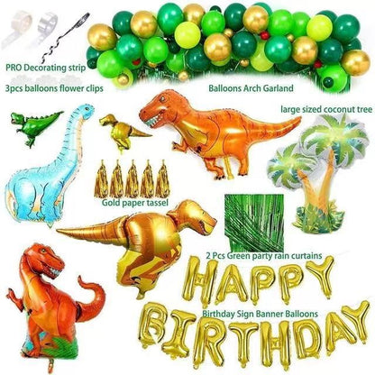 Birthday Party Decoration Supplies Balloon Curtain Dinosaur Theme