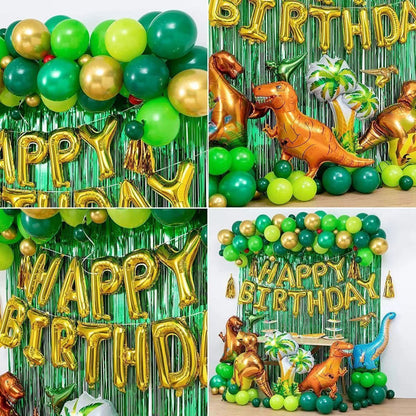 Birthday Party Decoration Supplies Balloon Curtain Dinosaur Theme