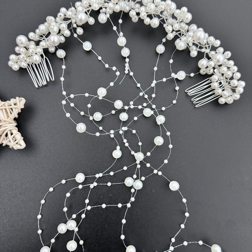 Bride New Hair Accessories Handmade Pearl Headdress