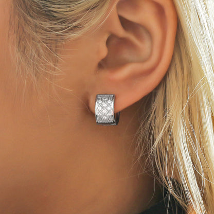 Simple Fashion Personality Round Diamond Geometric Ear Clip