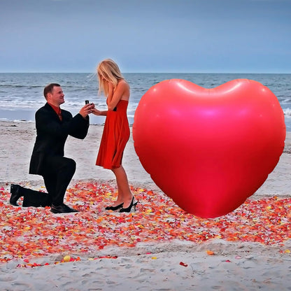 Love Balloon Engagement Marriage Proposal Confession Big Love Background Wall