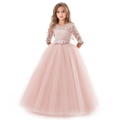 Elegant Princess Lace Party Dress