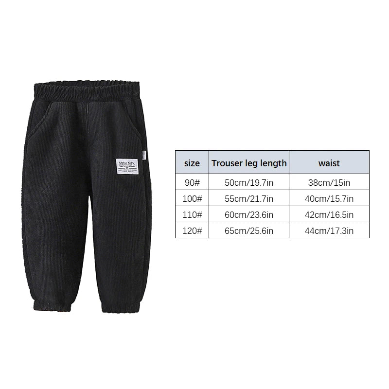 Winter Corduroy Kids Pants