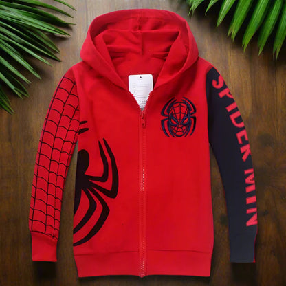 Boys Cartoon Spiderman Hoodie