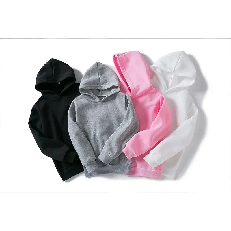 Kids Solid Color Hoodie