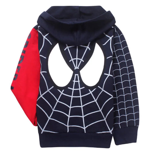 Boys Cartoon Spiderman Hoodie