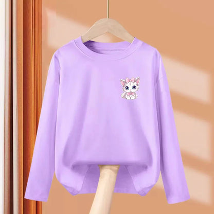 Cute Bow Cat DressTops for Girls