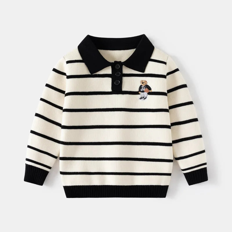 Kids Polo Collar Knit Shirt