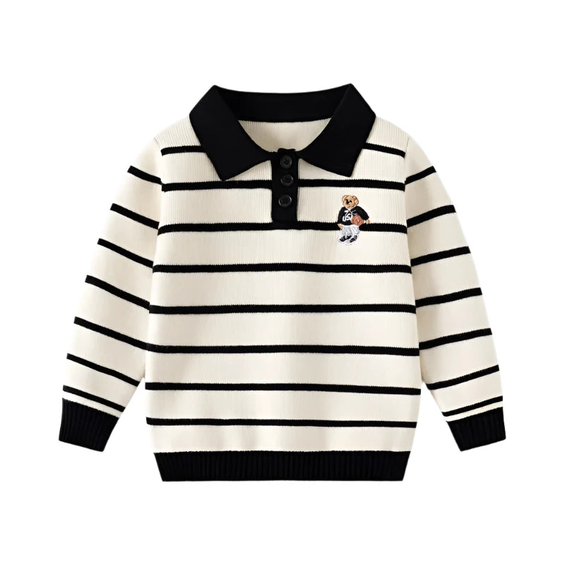 Kids Polo Collar Knit Shirt