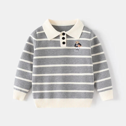 Kids Polo Collar Knit Shirt