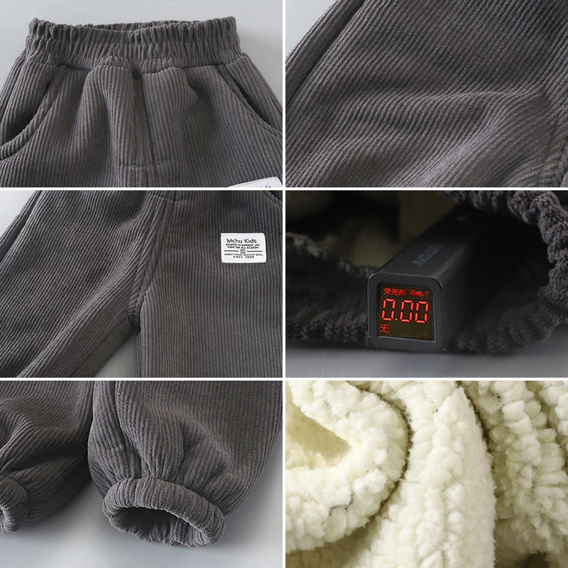 Winter Corduroy Kids Pants