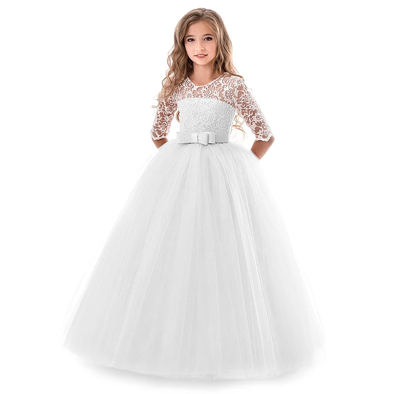 Elegant Princess Lace Party Dress