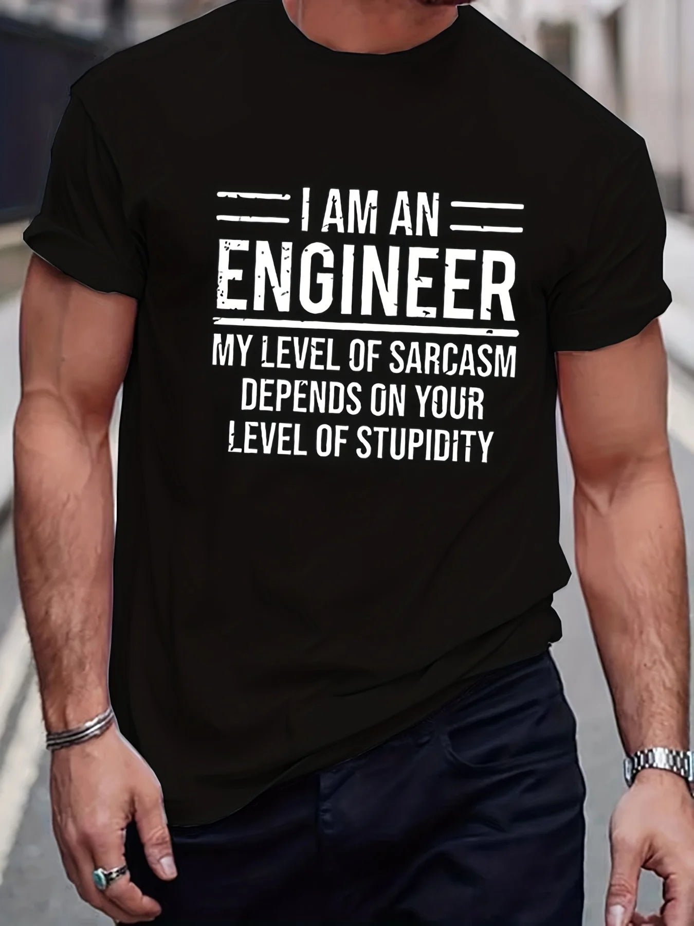 Funny Engineer Slogan T-shirt