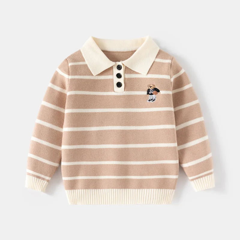 Kids Polo Collar Knit Shirt