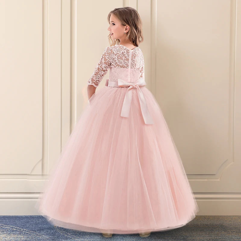 Elegant Princess Lace Party Dress