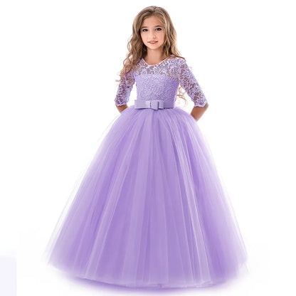 Elegant Princess Lace Party Dress