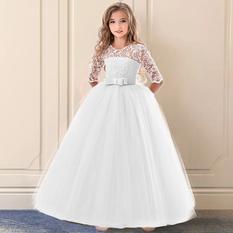 Elegant Princess Lace Party Dress