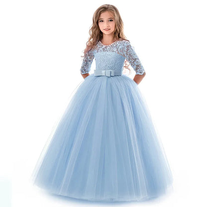 Elegant Princess Lace Party Dress