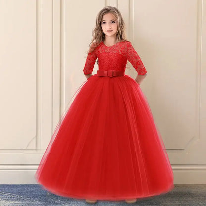 Elegant Princess Lace Party Dress