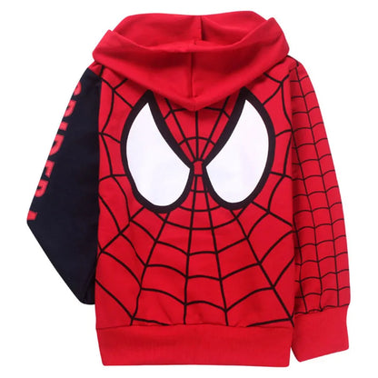 Boys Cartoon Spiderman Hoodie