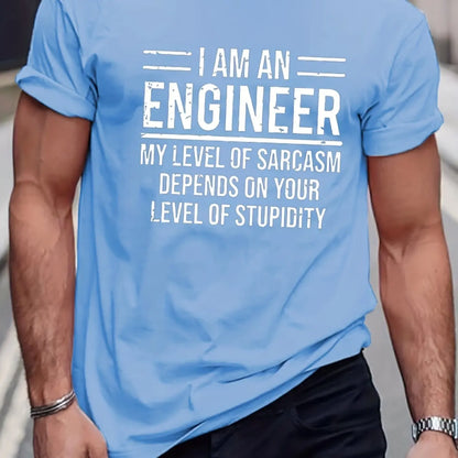 Funny Engineer Slogan T-shirt