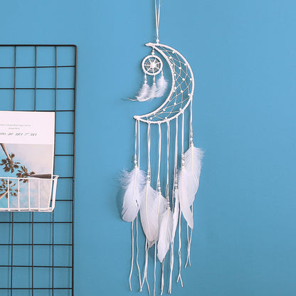 Household Wall Hanging Hand Woven Dreamcatcher Windchime Pendant Garden Decoration