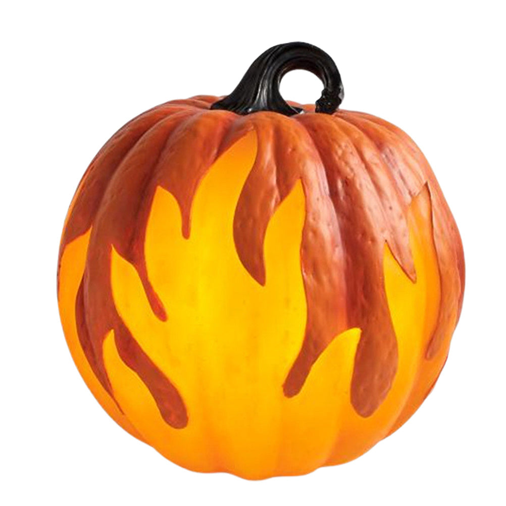 Halloween Pumpkin Lantern Battery Operated Jack O Lantern Flame Lighted Pumpkin Party Favor for Halloween Home Decoration