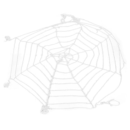 3.6m Spider Web Halloween Decorations White Round Net Spooky Cobwebs for Outdoor Indoor Party Yard