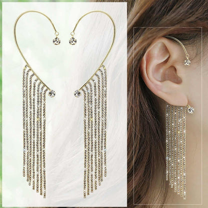 Long Chain Tassel Ear Hook Ear Clip